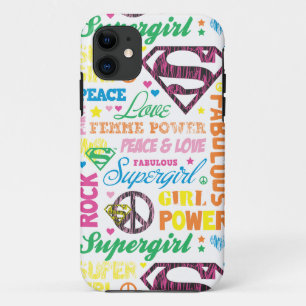 Supergirl Colorful Text Collage Case-Mate iPhone Hülle
