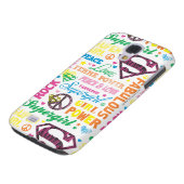 Supergirl Colorful Text Collage Case-Mate Samsung Galaxy Hülle (unten)