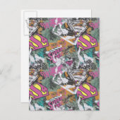 Supergirl Comic Capers Muster 10 Postkarte (Vorne/Hinten)