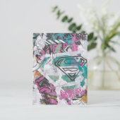 Supergirl Comic Capers Muster 11 Postkarte (Stehend Vorderseite)