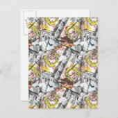 Supergirl Comic Capers Muster 2 Postkarte (Vorne/Hinten)