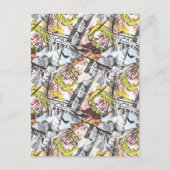 Supergirl Comic Capers Muster 2 Postkarte (Vorderseite)