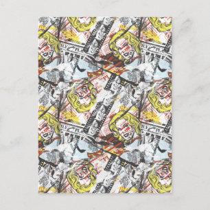 Supergirl Comic Capers Muster 2 Postkarte