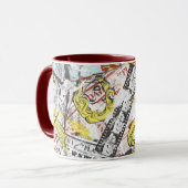Supergirl Comic Capers Muster 2 Tasse (Vorderseite Links)