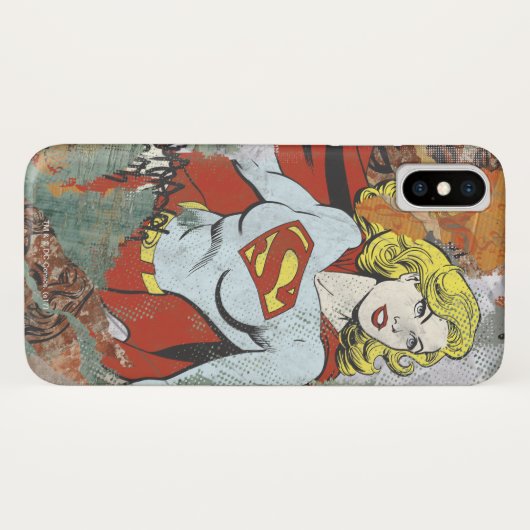 Supergirl Comic Capes 2 Case-Mate iPhone Hülle (Rückseite (Horizontal))
