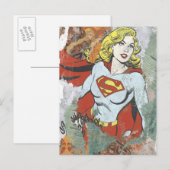 Supergirl Comic Capes 2 Postkarte (Vorne/Hinten)