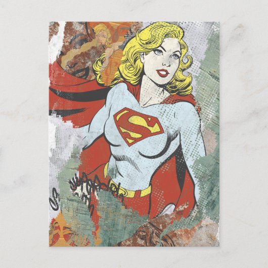Supergirl Comic Capes 2 Postkarte (Vorderseite)