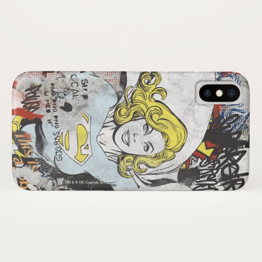 Supergirl Comic Capes 3 Case-Mate iPhone Hülle (Rückseite (Horizontal))