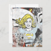 Supergirl Comic Capes 3 Postkarte (Vorne/Hinten)