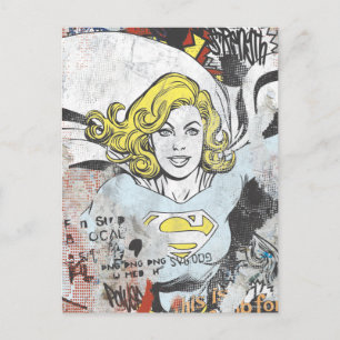Supergirl Comic Capes 3 Postkarte