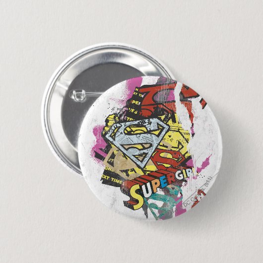 Supergirl Comic Capes 4 Button (Vorne & Hinten)