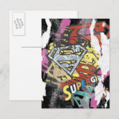 Supergirl Comic Capes 4 Postkarte (Vorne/Hinten)