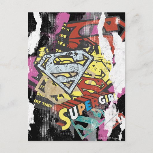 Supergirl Comic Capes 4 Postkarte (Vorderseite)