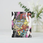Supergirl Comic Capes 4 Postkarte (Stehend Vorderseite)