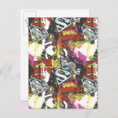 Supergirl Comic Captern Muster 7 Postkarte (Vorne/Hinten)