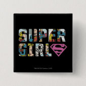 Supergirl-Comic-Logo Button (Vorderseite)
