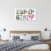 Supergirl-Comic-Logo Leinwanddruck (Insitu (Schlafzimmer))