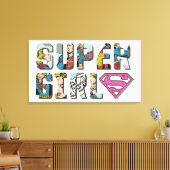 Supergirl-Comic-Logo Leinwanddruck (Insitu (Wohnzimmer))