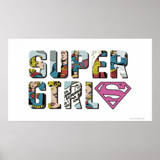 Supergirl-Comic-Logo Poster (Vorne)