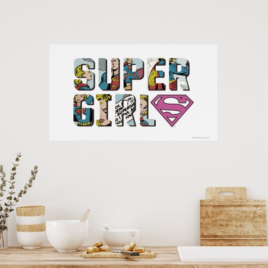 Supergirl-Comic-Logo Poster (Küche)