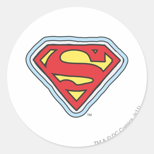 Supergirl-Comic-Logo Runder Aufkleber (Vorderseite)