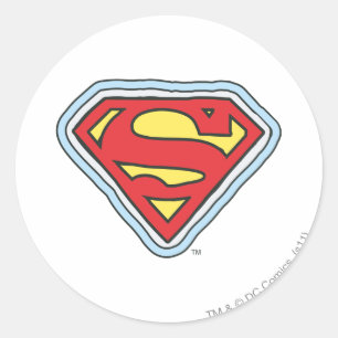 Supergirl Comic Logo Runder Aufkleber