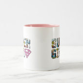 Supergirl-Comic-Logo Zweifarbige Tasse (Mittel)