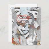 Supergirl-Comic Muster 1 Postkarte (Vorne/Hinten)