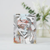 Supergirl-Comic Muster 1 Postkarte (Stehend Vorderseite)