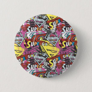 Supergirl-Comic Muster 4 Button