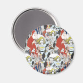 Supergirl-Comic Muster 5 Magnet (Vorderseite/Rückseite)