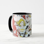 Supergirl-Comic Muster 5 Tasse (Vorderseite Links)