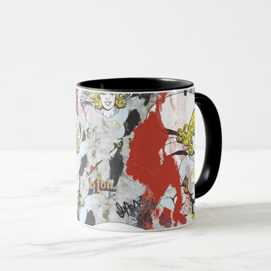 Supergirl-Comic Muster 5 Tasse (VorderseiteRechts)