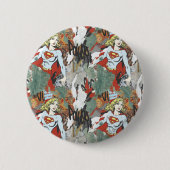 Supergirl-Comic Muster 8 Button (Vorderseite)