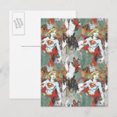 Supergirl-Comic Muster 8 Postkarte (Vorne/Hinten)