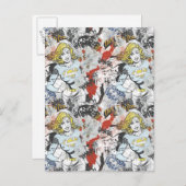 Supergirl-Comic Muster 9 Postkarte (Vorne/Hinten)