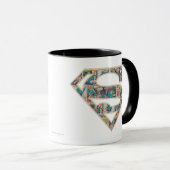 Supergirl-Comic-Strip-Logo Tasse (VorderseiteRechts)