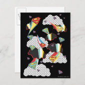 Supergirl Crazy Sky Postkarte (Vorne/Hinten)