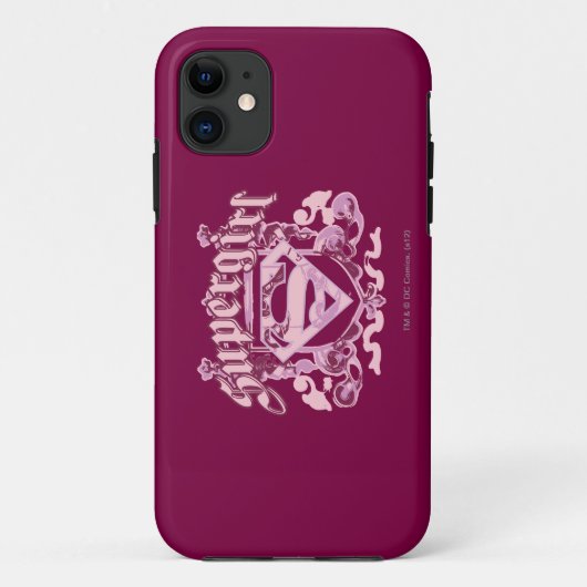 Supergirl Crest Design Case-Mate iPhone Hülle (Rückseite)