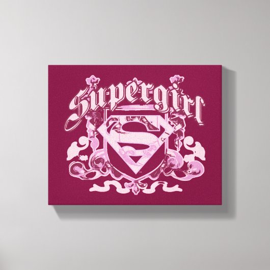 Supergirl Crest Design Leinwanddruck (Vorderseite)