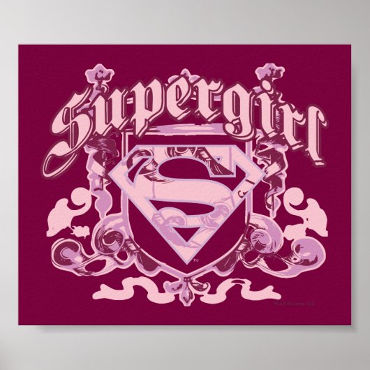 Supergirl Crest Design Poster (Vorne)