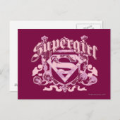 Supergirl Crest Design Postkarte (Vorne/Hinten)