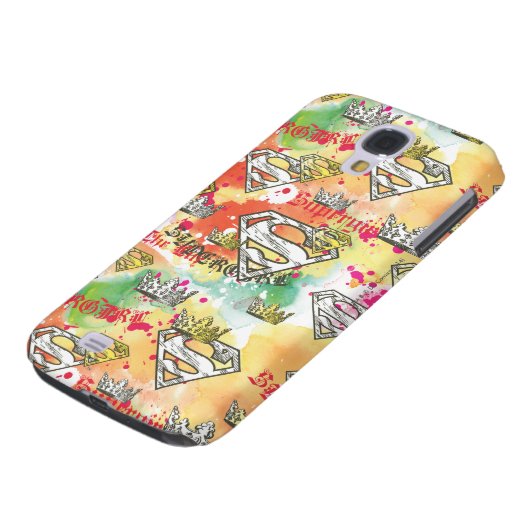 Supergirl Crown Pattern Case-Mate Samsung Galaxy Hülle (unten)