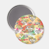 Supergirl Crown Pattern Magnet (Vorderseite/Rückseite)