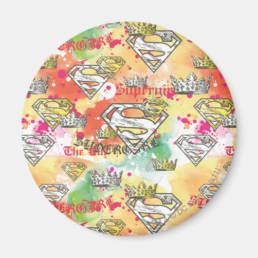 Supergirl Crown Pattern Magnet (Vorne)