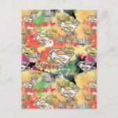 Supergirl Crown Pattern Postkarte (Vorderseite)