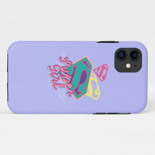 Supergirl Cursive Case-Mate iPhone Hülle (Rückseite (Horizontal))
