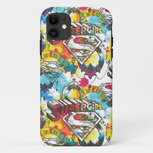 Supergirl Das Lux Muster Case-Mate iPhone Hülle (Rückseite)