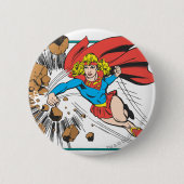 Supergirl Destroys Boulder Button (Vorderseite)