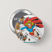 Supergirl Destroys Boulder Button (Vorne & Hinten)
